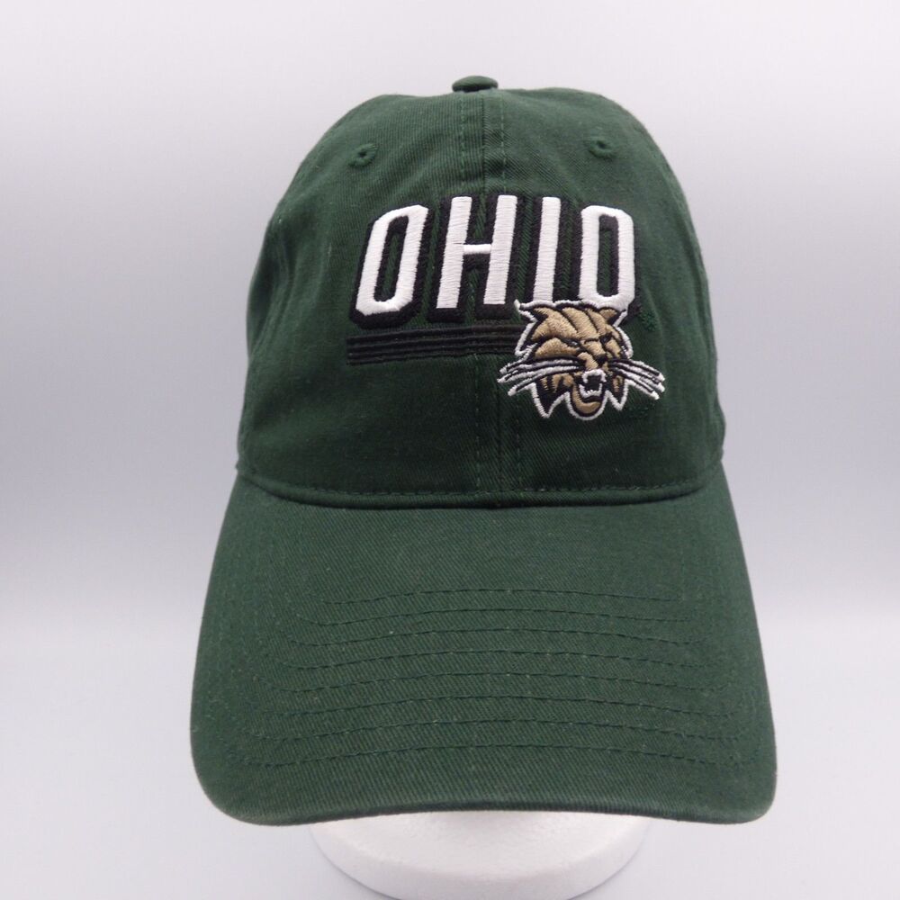 Green Ohio Bobcats Adjustable Cap New Top of the World One Size Cotton